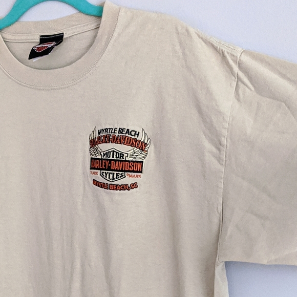 Harley Davidson - Embroidered Emblem T-shirt - Picture 1 of 6